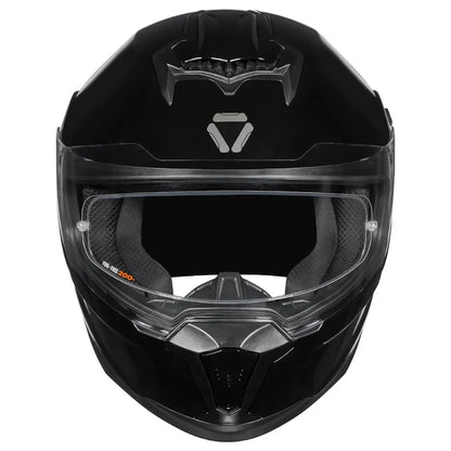 KORDA SONIC GP SOLID GLOSS BLACK W/V FULL FACE HELMET - ECE AND ISI CERTIFIED