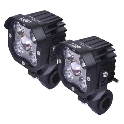 DK50 HIGH POWER SPOTLIGHT | 110W |  Ultra Wide Driving Fog Lights | White/Yellow | with wiring harness and Intelligent wireless button switch | 1 year warranty | LGP