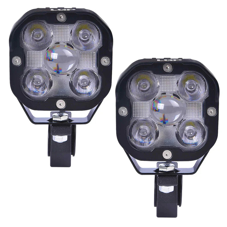 DK50 HIGH POWER SPOTLIGHT | 110W |  Ultra Wide Driving Fog Lights | White/Yellow | with wiring harness and Intelligent wireless button switch | 1 year warranty | LGP