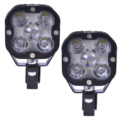 DK50 HIGH POWER SPOTLIGHT | 110W |  Ultra Wide Driving Fog Lights | White/Yellow | with wiring harness and Intelligent wireless button switch | 1 year warranty | LGP