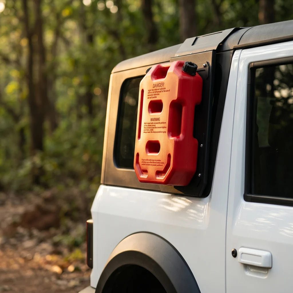 Boltt | 10L Slim Fuel Tank Can - Petrol & Diesel Container for Off-Road, ATV, Motorcycle, Tractors, Long Drives | Universal Car & Bike Fuel Storage