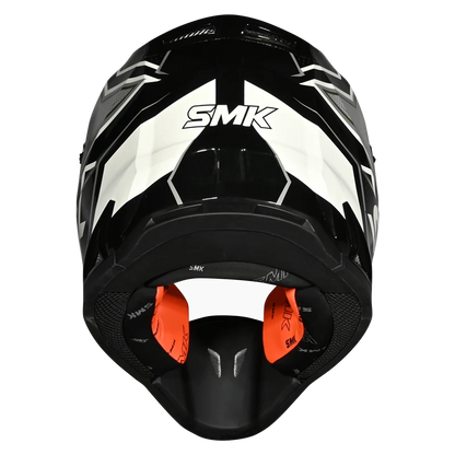 SMK ALLTERRA MAVERIX Motocross Helmet GL261 ( Black Grey ) | ( Glossy )