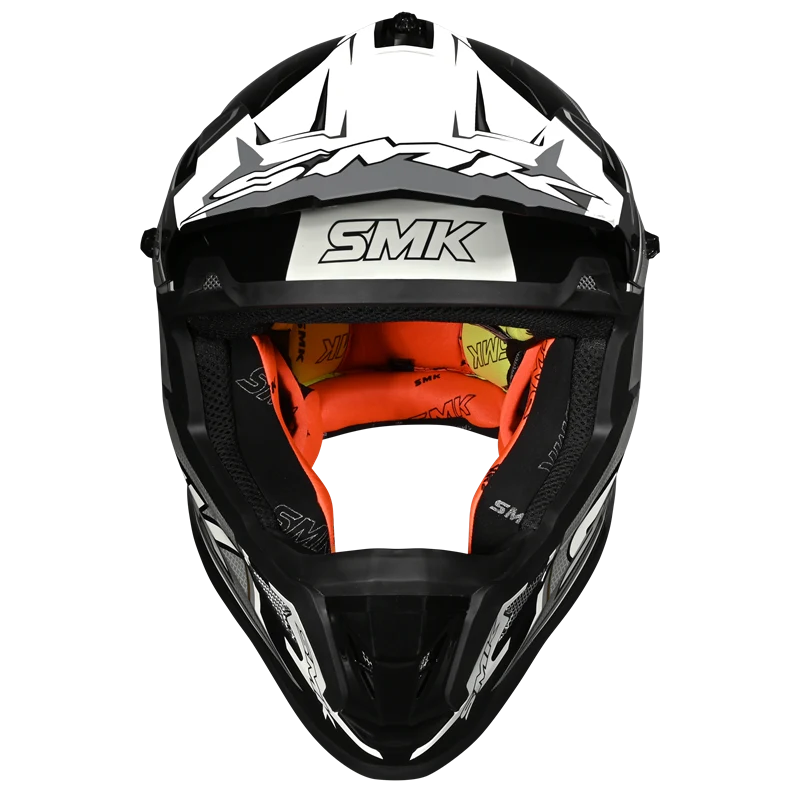 SMK ALLTERRA MAVERIX Motocross Helmet GL261 ( Black Grey ) | ( Glossy )