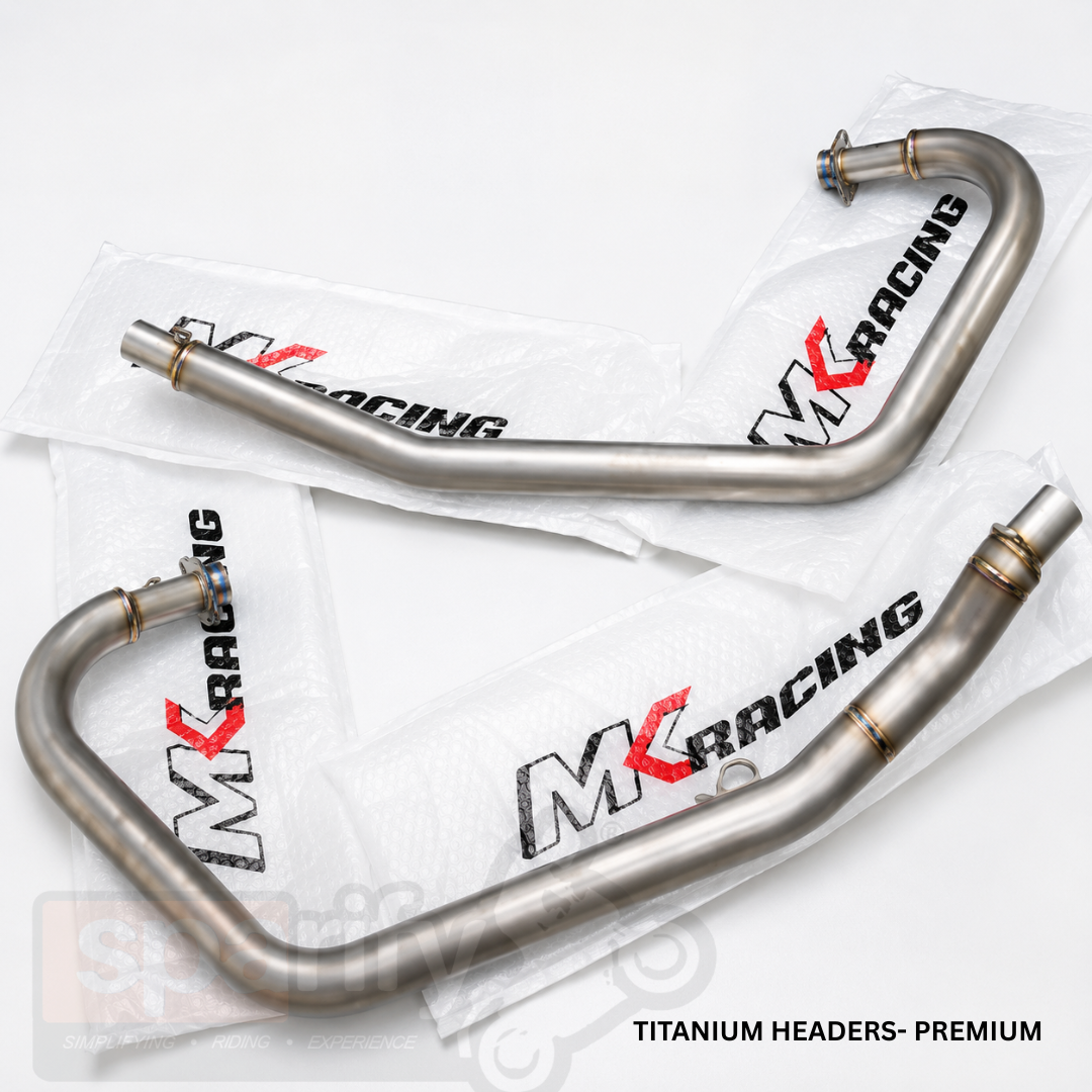 MK Racing Titanium Performance Header Pipes for Royal Enfield Interceptor 650 & Continental GT 650