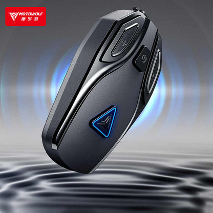 MOTOWOLF BH1 Motorcycle Helmet Headset Bluetooth Headset for Full Face Helmet (Hard Microphone) – Advanced Motorcycle Communication | 6 MONTHS WARRANTY