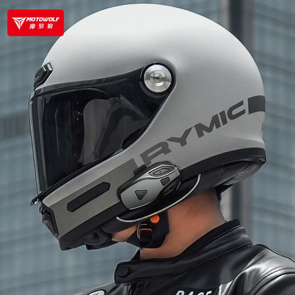 MOTOWOLF BH1 Motorcycle Helmet Headset Bluetooth Headset for Full Face Helmet (Hard Microphone) – Advanced Motorcycle Communication | 6 MONTHS WARRANTY
