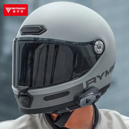 MOTOWOLF BH1 Motorcycle Helmet Headset Bluetooth Headset for Full Face Helmet (Hard Microphone) – Advanced Motorcycle Communication | 6 MONTHS WARRANTY