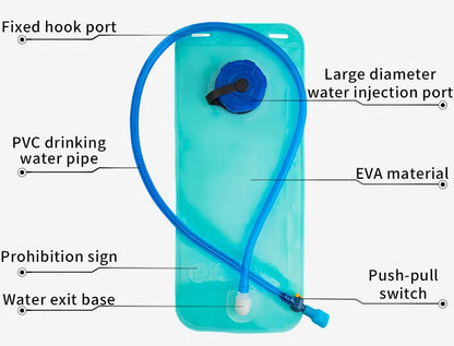 MOTOWOLF MB7 Hydration Backpack( 6l capacity ) with ( 2 ltrs ) bladder | Waterproof | Ideal for motorcycle riders | 2025 Edition - Neon