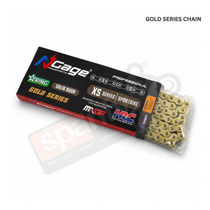 NGage TORQX Gold Series Star-Ring Chain Sprocket Combo Kit for Royal Enfield Himalayan 411 / 410- COMBO