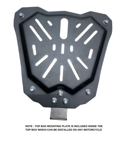 Carbon Edition Aluminium Top Box 45L | Waterproof | Rustproof - BLACK ( COMPATIBLE FOR ALL MOTORCYCLE ) - 1 YEAR WARRANTY LGP