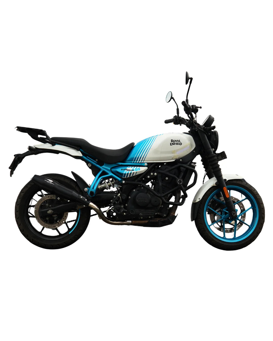 RE Guerrilla 450 Red Rooster Performance exhaust Orion (Black)