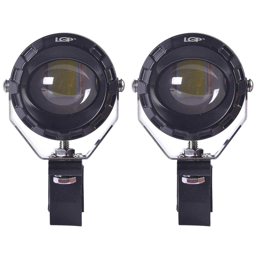 DK330 HIGH POWER SPOTLIGHT | 60W |  Ultra Wide Driving Fog Lights | White/Yellow | with wiring harness and Intelligent wireless button switch | 1 year warranty | LGP