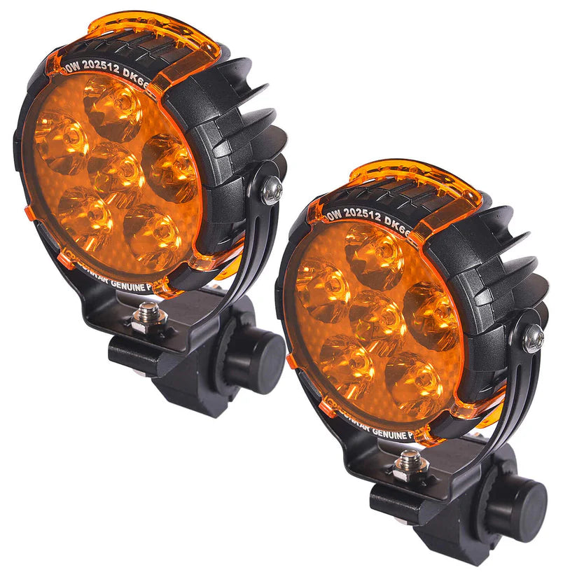 DK 660 Little Monster |  Ultra Wide Driving Fog Lights | White/Yellow | with wiring harness and Intelligent wireless button switch | 90W | 18 months warranty | LGP