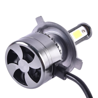 LGP AC/DC 12V to 80V H4 LED  Headlight Bulb with Cooling Fan Head Light Kit (50W White)- UNIVERSAL Only for Bike ( 1 YEAR WARRANTY )