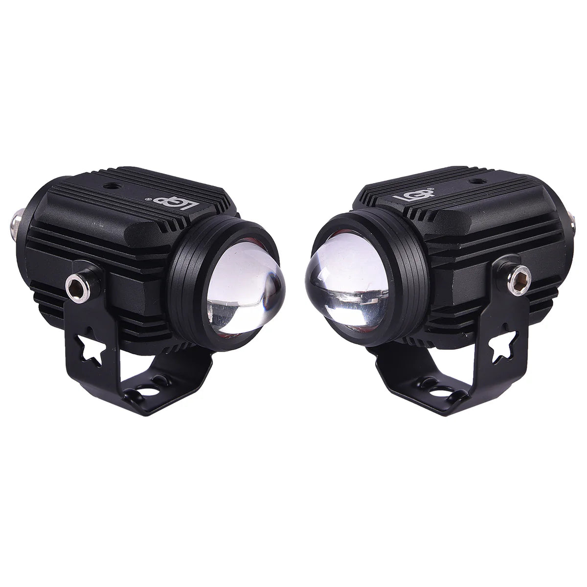 LGP DK16 auxiliary lights with wireless spotlight switch harness and clamps 45W ( 12V-30V) compatible for all motorcycles and cars