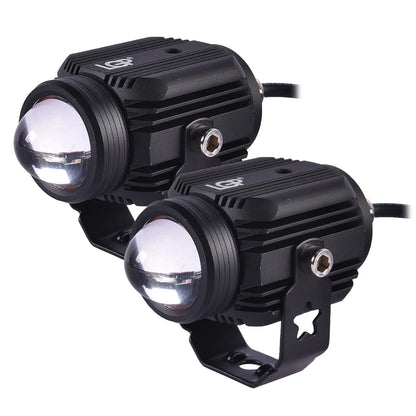 LGP DK16 auxiliary lights with wireless spotlight switch harness and clamps 45W ( 12V-30V) compatible for all motorcycles and cars