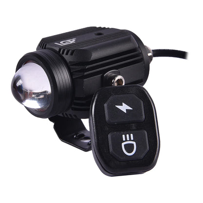 LGP DK16 auxiliary lights with wireless spotlight switch harness and clamps 45W ( 12V-30V) compatible for all motorcycles and cars