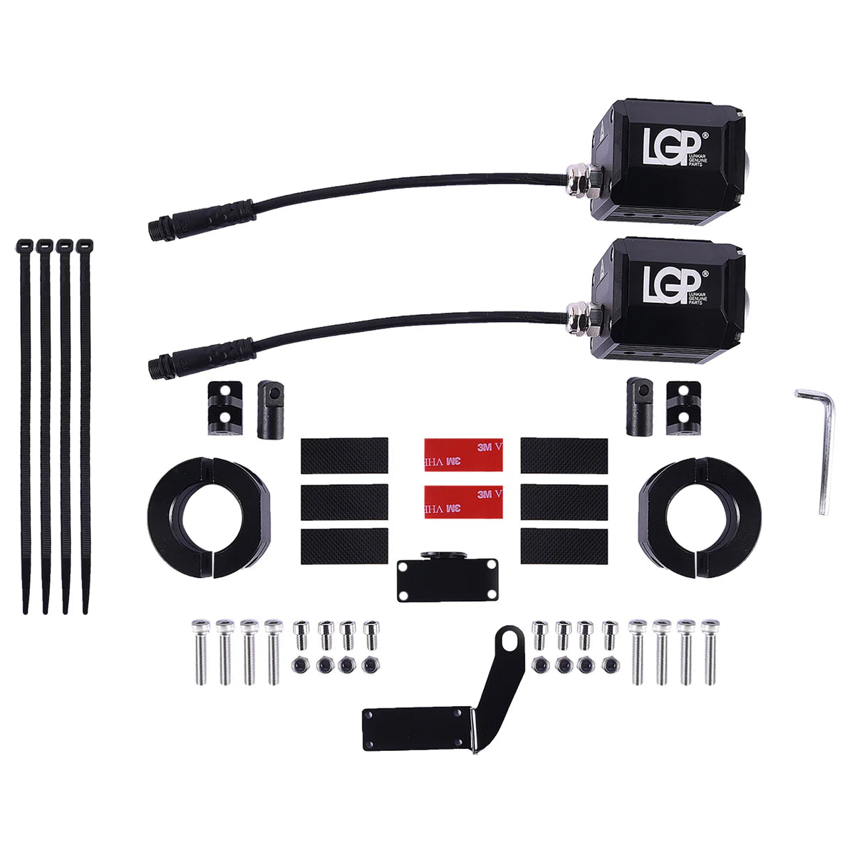 MK07 Spotlight | IP67 waterproof | auxiliary lights with harness | compatible for all motorcycles and cars - premium by LGP (18 months warranty)