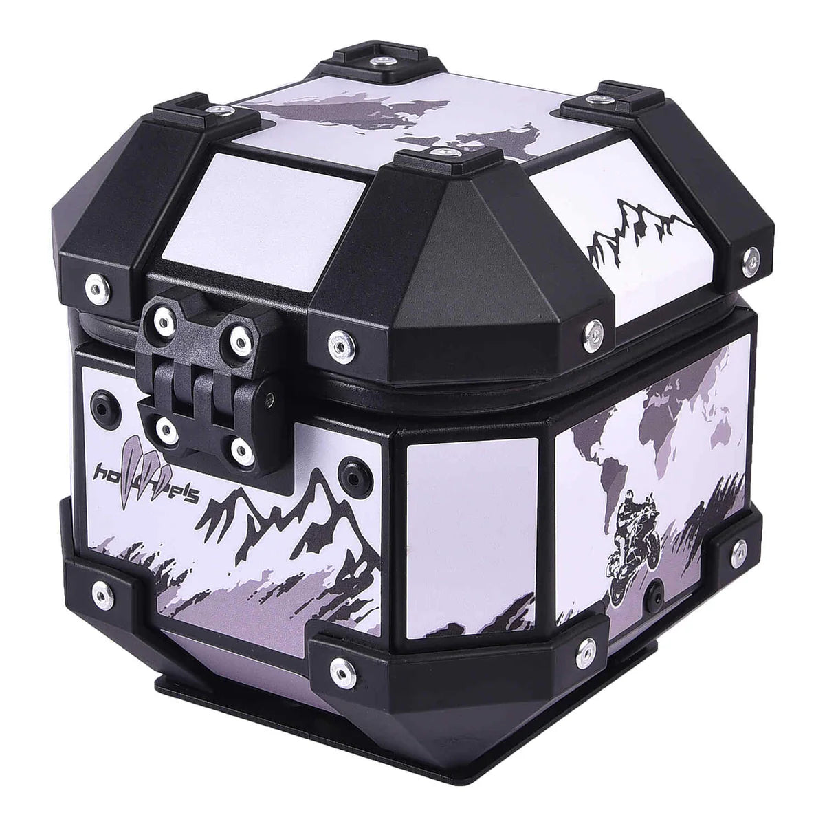 LGP 5 litres aluminium top box with adventure graphics premium