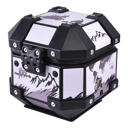 LGP 5 litres aluminium top box with adventure graphics premium