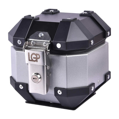 LGP 5 litres aluminium top box - Silver premium