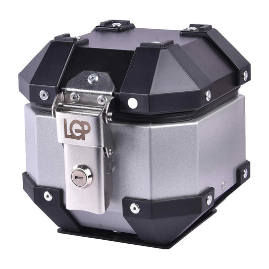 LGP 5 litres aluminium top box - Silver premium