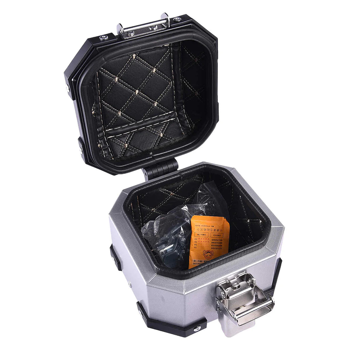 LGP 5 litres aluminium top box - Silver premium