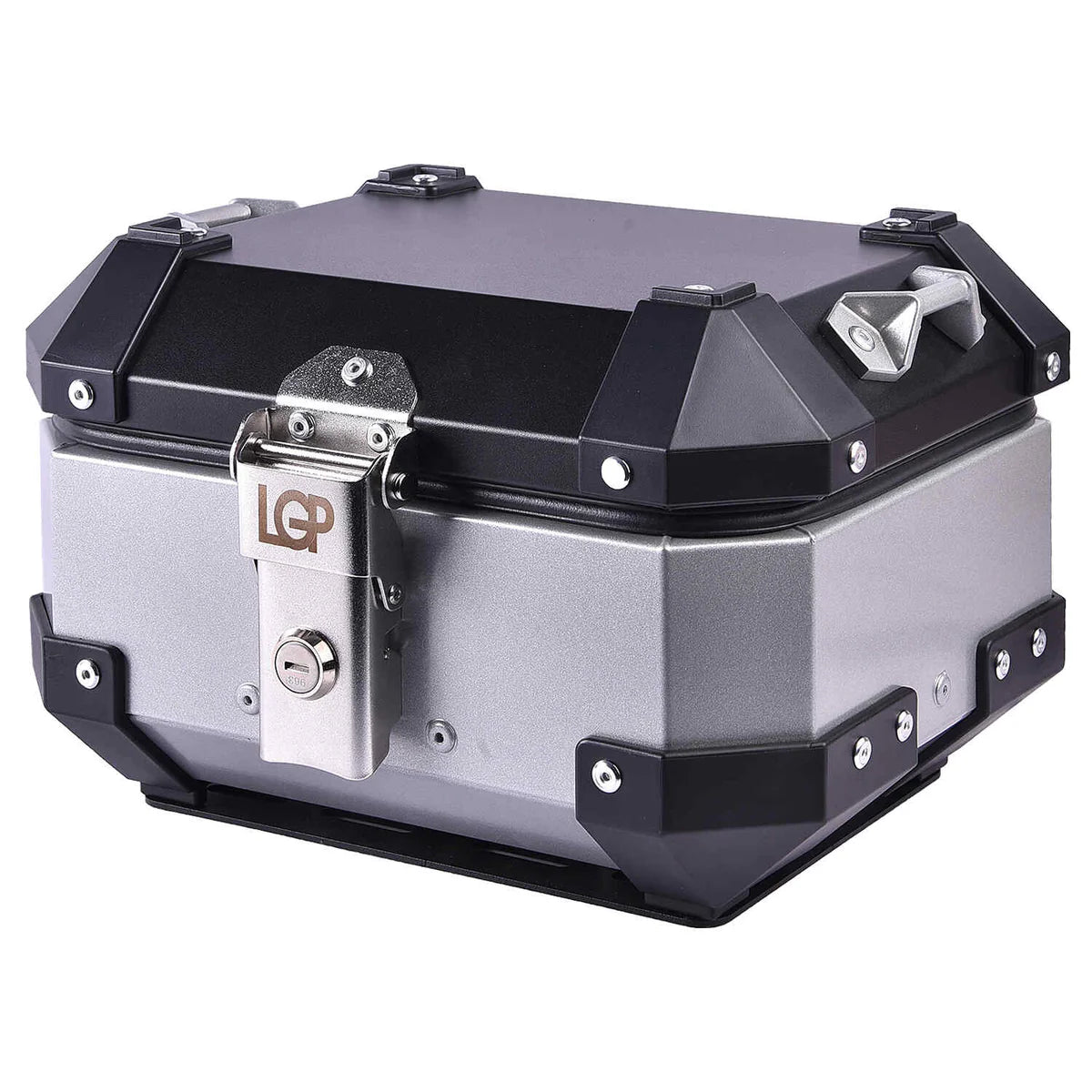 LGP 10 litres aluminium top box Silver ( fits all motorcycles )