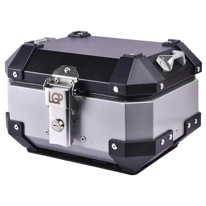 LGP 10 litres aluminium top box Silver ( fits all motorcycles )