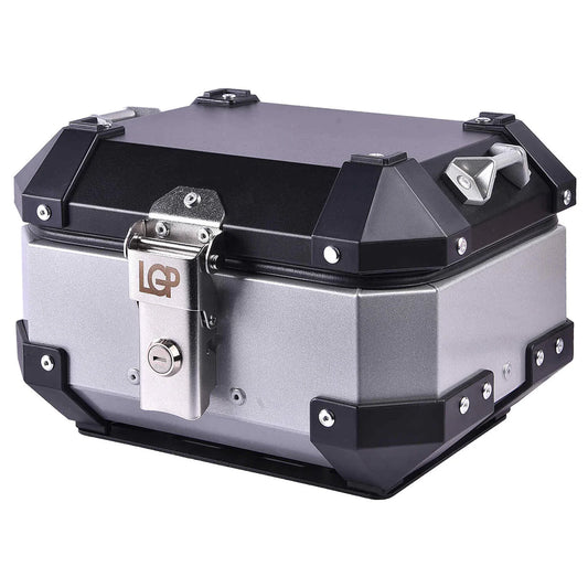 LGP 10 litres aluminium top box Silver ( fits all motorcycles )