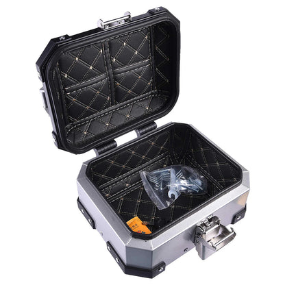 LGP 10 litres aluminium top box Silver ( fits all motorcycles )