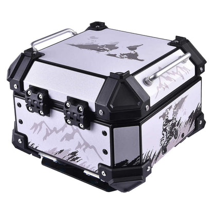 LGP 18 litres aluminium top box with adventure graphics universal 2.0 ( fits all motorcycles )