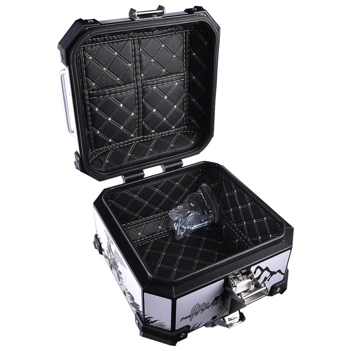 LGP 18 litres aluminium top box with adventure graphics universal 2.0 ( fits all motorcycles )