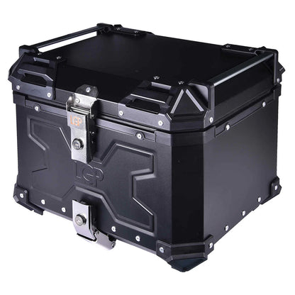 LGP Premium ( Double X V2 )Aluminium Top Box 45L - BLACK ( COMPATIBLE FOR ALL MOTORCYCLE ) - 1 YEAR WARRANTY