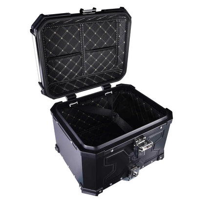 LGP Premium ( Double X V2 )Aluminium Top Box 45L - BLACK ( COMPATIBLE FOR ALL MOTORCYCLE ) - 1 YEAR WARRANTY