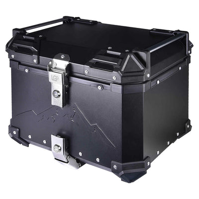 ADVENTURE TOP BOX FOR HIMALAYAN 411/450 ( CASE) 45LTRS BLACK PREMIUM  BY LGP - UNIVERSAL