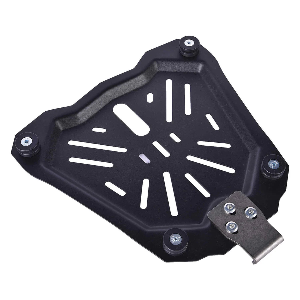 JB RACING litres | armoured aluminium alloy top box | Waterproof | BLACK ( fits all motorcycles ) - FREE BACKREST CUSHION PAD