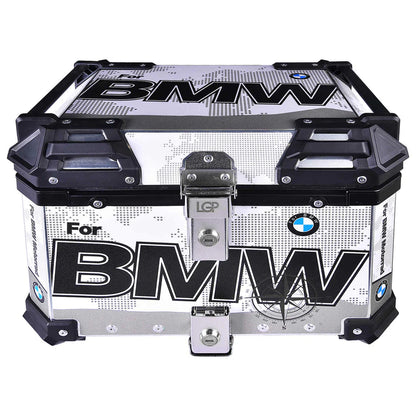 HYPER TOURER COMBO - LGP Aluminium touring panniers with top box (38L+38L+45L= 121 liters) - Set of 2 - BMW Graphics