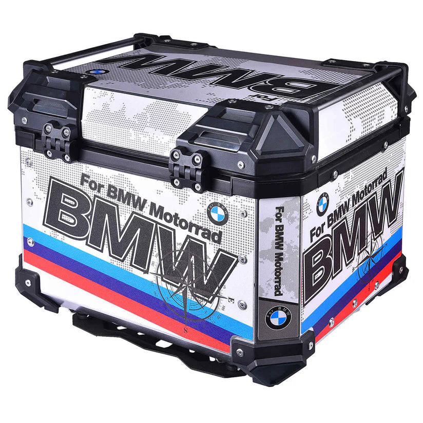HYPER TOURER COMBO - LGP Aluminium touring panniers with top box (38L+38L+45L= 121 liters) - Set of 2 - BMW Graphics