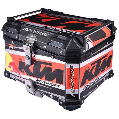 LGP Premium Aluminium KTM Graphics Top Box 45 ltrs