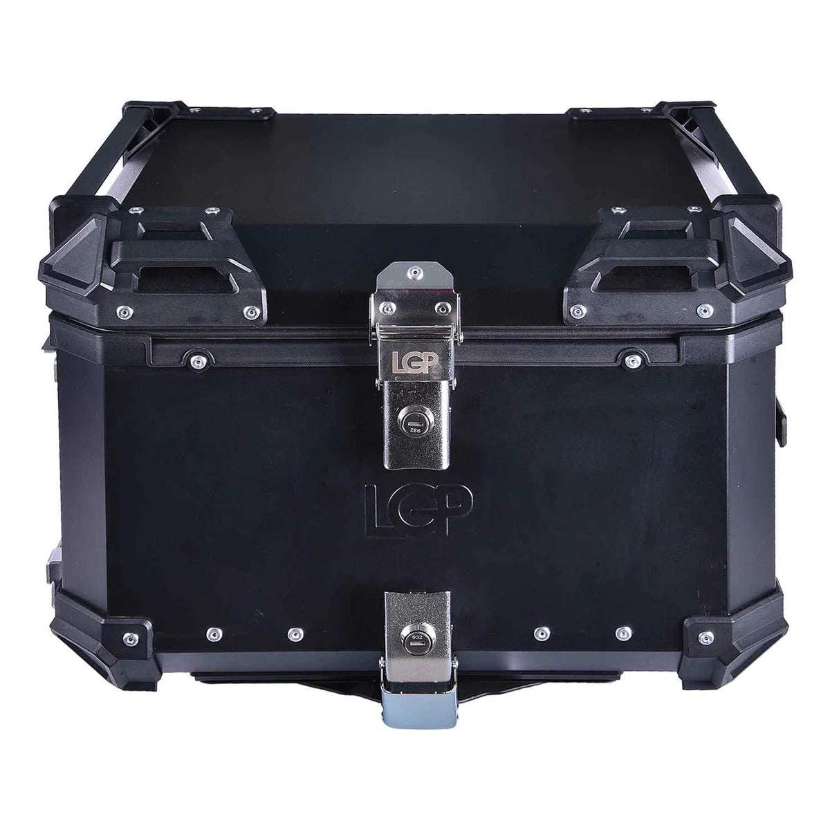Trolley Top Box 2.0 | LGP -55L Premium fits all motorcycle  | Movable wheels | Quick Release - BLACK (free backrest cushion pad)