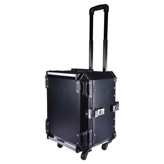 Trolley Top Box 2.0 | LGP -55L Premium fits all motorcycle  | Movable wheels | Quick Release - BLACK (free backrest cushion pad)