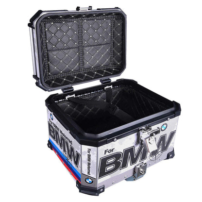 HYPER TOURER COMBO - LGP Aluminium touring panniers with top box (38L+38L+45L= 121 liters) - Set of 2 - BMW Graphics