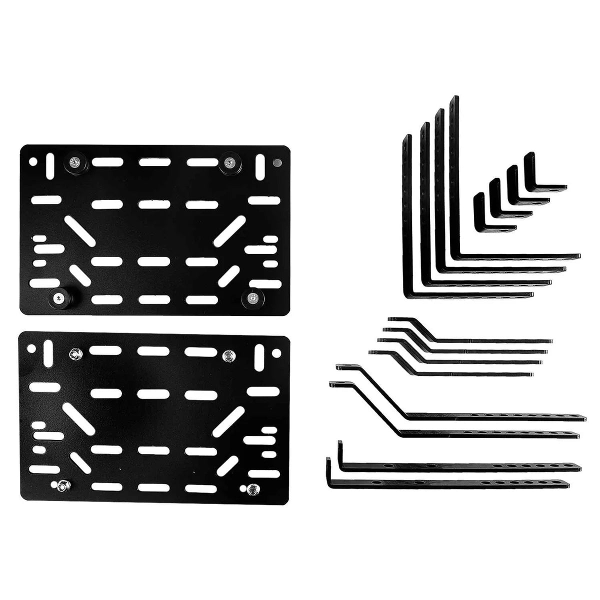 LGP SET OF 3 TOP BOX WITH PANNIERS SET 16+16+18 BLACK PLANE - COMBO