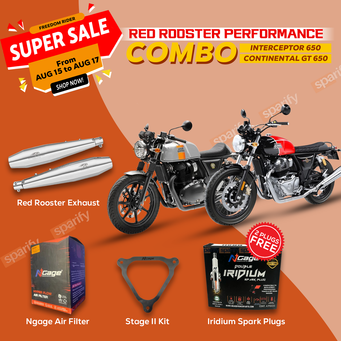 Interceptor 650 | Continental GT 650 | Stellar Pro | DB KILLER | RED ROOSTER PERFORMANCE EXHAUST | POLISH