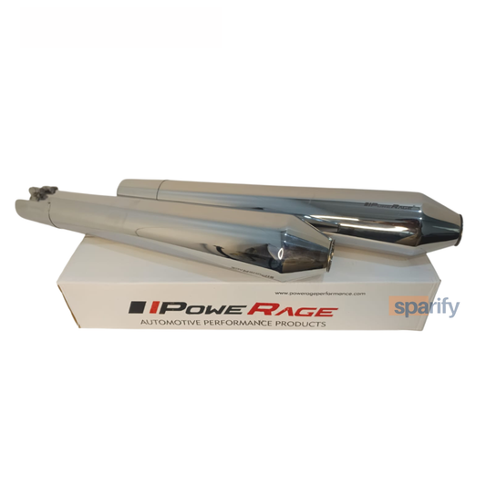 Royal Enfield Continental GT 650 / Interceptor 650 Twins Polish Finish - Short Type PoweRage Performance Slip-On Exhaust