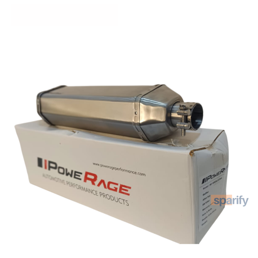 RE Himalayan 411 Brushed Steel Finish ( Matte ) PoweRage Performance Slip on Exhaust