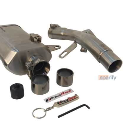 RE Guerilla 450 – Brushed Steel Finish ( Matte ) PoweRage Performance Slip on Exhaust
