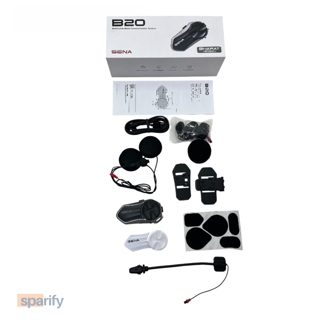 Sena B20 Bluetooth Communication System ( Mesh Technology Intercom ) | 2 Year Warranty