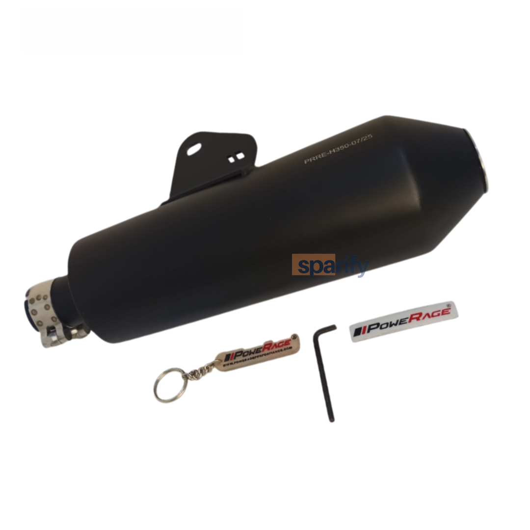 RE Hunter - Black Finish - PoweRage Performance Slip on Exhaust
